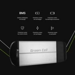 Doctibike Battery Green Cell 36V 15Ah 522Wh Rear Rack For E-Bike Pedelec -Chargeur vélo électrique Basprix batterie porte bagages green cell pedelec 36v 15ah 2