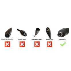 Doctibike Chargeur Lithium Ion 24V2A - Embout Jack (DC2.1)