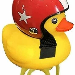 Xhdfr Mignon Casque Canard Cloche De Vélo Avec Led Lumière Caoutchouc Canard Vélo Handleba