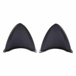 Unbranded 2pcs Casque Auto-adhésif Oreilles De Chat Accessoire D’ornement Pour Moto