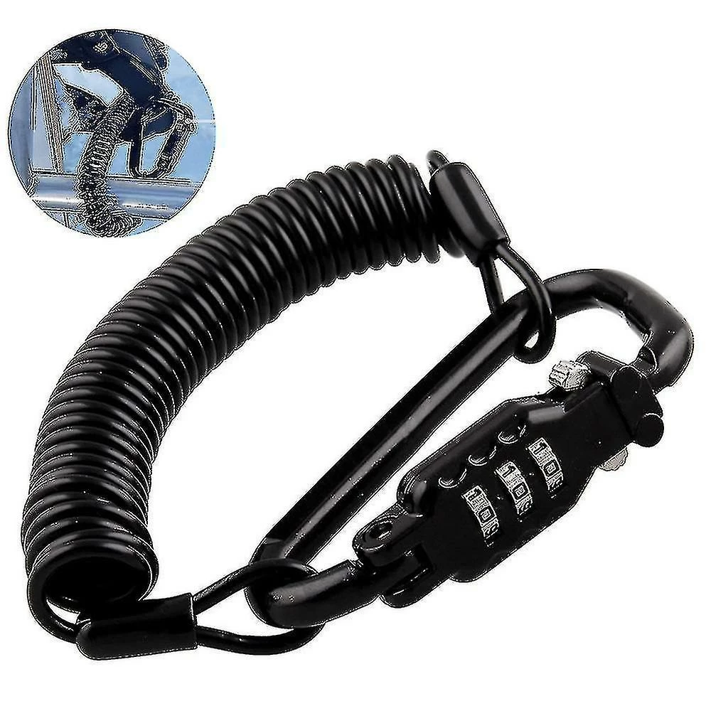 Unbranded Casque De Moto Serrure & Câble, Heavy Duty Universal Combination Lock Cable Caribeaner Lock Motorcyc 1 Unbranded Casque De Moto Serrure & Câble, Heavy Duty Universal Combination Lock Cable Caribeaner Lock Motorcyc