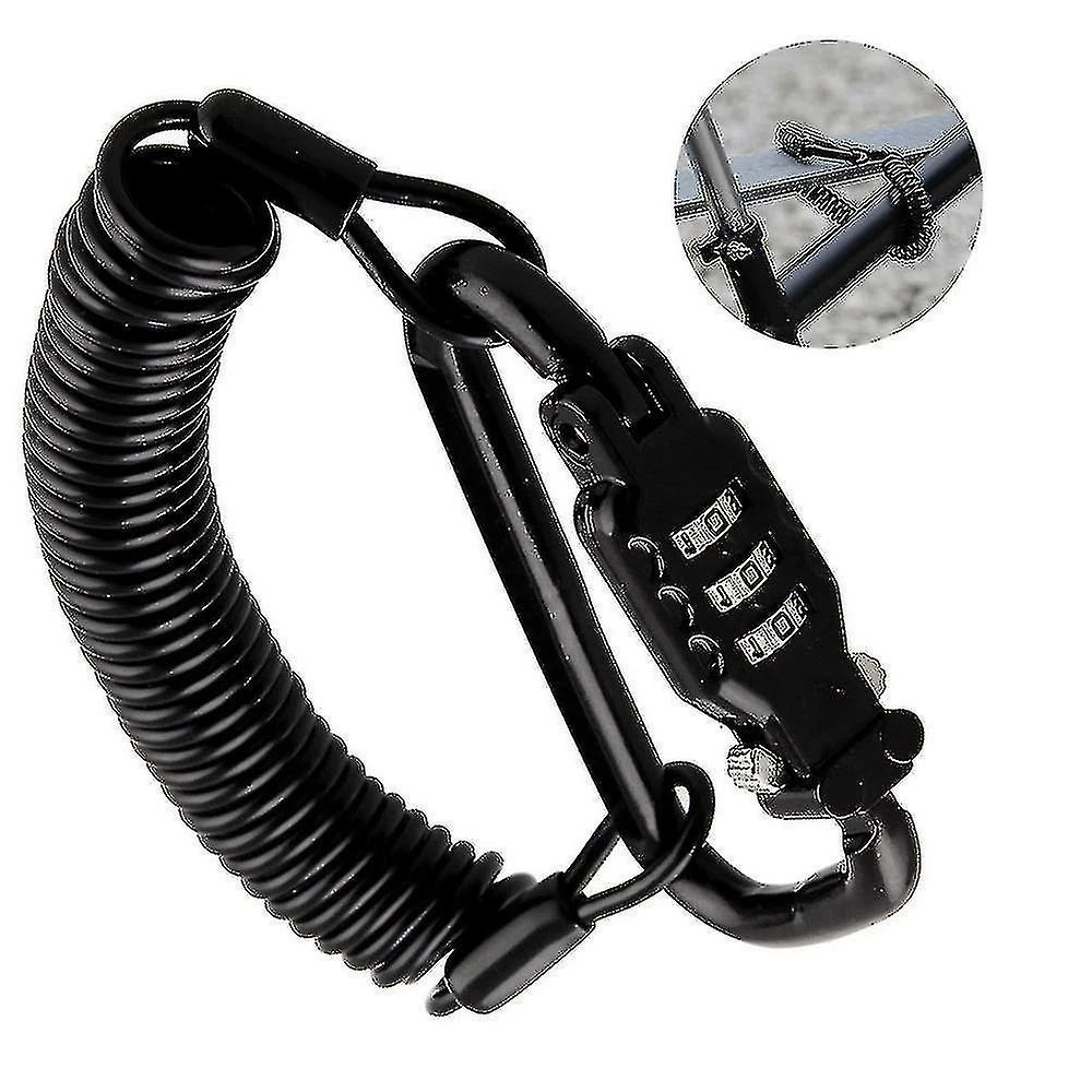 Unbranded Casque De Moto Serrure & Câble, Heavy Duty Universal Combination Lock Cable Caribeaner Lock Motorcyc 2 Unbranded Casque De Moto Serrure & Câble, Heavy Duty Universal Combination Lock Cable Caribeaner Lock Motorcyc – Image 2