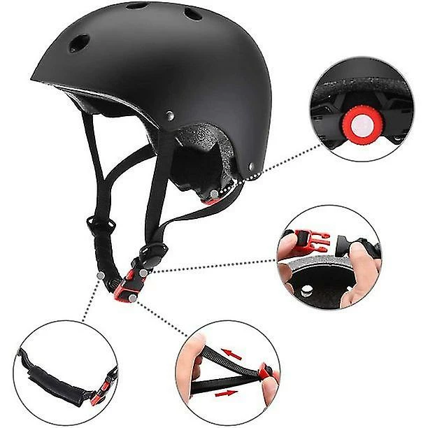 Unbranded Ensemble D’équipement De Protection Pour Enfants Casque De Sécurité Genouillères Coudières Poignets Jeunes Sport 3 Unbranded Ensemble D’équipement De Protection Pour Enfants Casque De Sécurité Genouillères Coudières Poignets Jeunes Sport – Image 3
