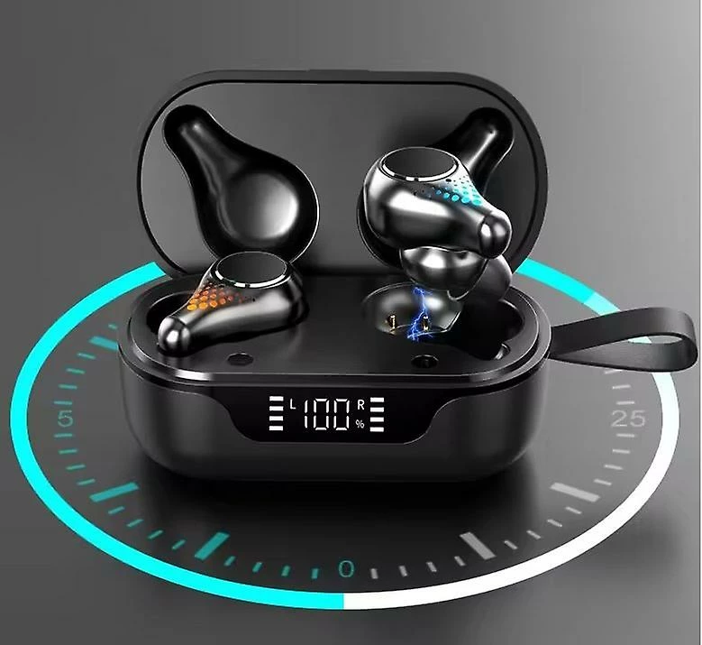 Wabjtam Écouteurs Sans Fil Bluetooth 5.0 Casque Hi-fi Stéréo Son Intégré Mic Touch Control Led Power Display Pour Entraînement Running Work (noir) 1 Wabjtam Écouteurs Sans Fil Bluetooth 5.0 Casque Hi-fi Stéréo Son Intégré Mic Touch Control Led Power Display Pour Entraînement Running Work (noir)