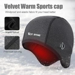 Bimirth West Biking Hiver Polaire Vélo Capswindproofcaps Casque Thermique Linermen Femmes Chapeaux De Vélo Course En Plein Air Ski Casquettes De Cyclisme -Chargeur vélo électrique Basprix 476476011 max