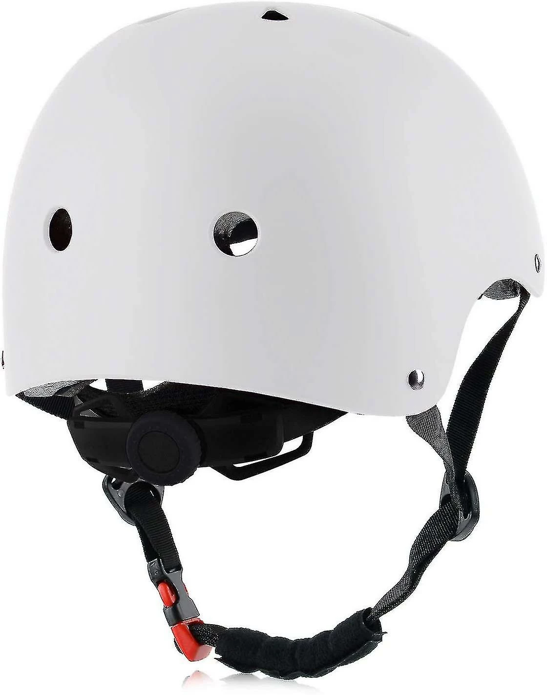 Unbranded Casque De Vélo De Skateboard Cpsc Certifié Léger Réglable, Multi-sport Pour Vélo Cyclisme Skate Scooter (blanc-moyen) 2 Unbranded Casque De Vélo De Skateboard Cpsc Certifié Léger Réglable, Multi-sport Pour Vélo Cyclisme Skate Scooter (blanc-moyen) – Image 2