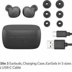 Unbranded Casque Intra-auriculaire Bluetooth Elite 3 - Casque Intra-auriculaire Sans Fil Passif à Réduction De Bruit Avec 2 Microphones Intégrés -Chargeur vélo électrique Basprix 520575992 max