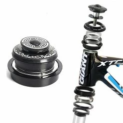 Unbranded Bicyclette Casque Interne Press-in Bearing Casque Vélo Effilé Tube Droit Fourche Steerer C -Chargeur vélo électrique Basprix 554474988 max