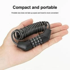 Unbranded Serrure à Code Télescopique Véhicule électrique Casque évolutif Serrure De Vélo -Chargeur vélo électrique Basprix 612043163 max