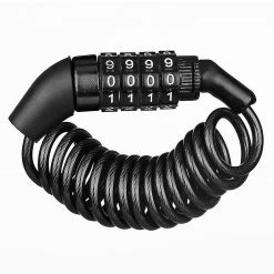 Unbranded Chaîne De Casque Durable Combinaison à 4 Chiffres Vélo De Montagne Portable Câble Antivol Antivol Verrouillage De Vélo Serrure De Vélo