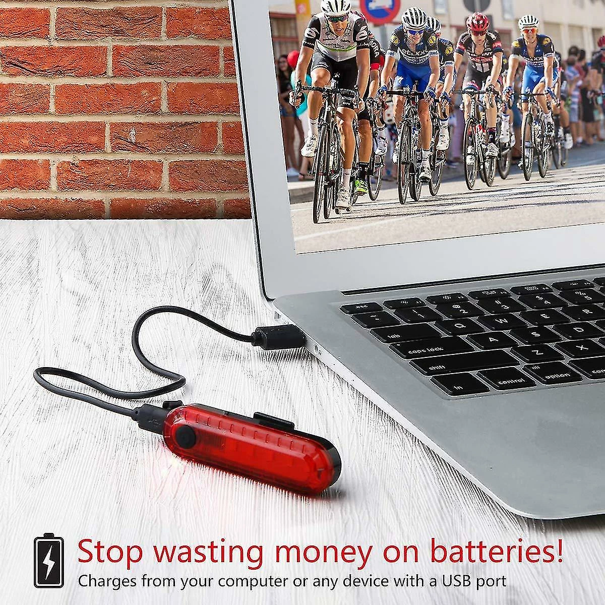 Unbranded Feux Arrière De Vélo En Deux Pièces, Feux Arrière De Vélo Rechargeables USB Super Lumineux, Accessoires LED Rouges à Haute Intensité, Adaptés à Tout Vélo Ou Casque 5 Unbranded Feux Arrière De Vélo En Deux Pièces, Feux Arrière De Vélo Rechargeables USB Super Lumineux, Accessoires LED Rouges à Haute Intensité, Adaptés à Tout Vélo Ou Casque – Image 5