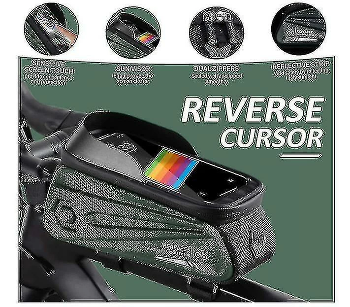 Unbranded Sac De Support De Téléphone De Vélo Grande Capacité Tpu écran Tactile Casque Trou Cyclisme Téléphone Montage Top Tube Pochette Accessoires De Vélo Pour Smartphone Moins De 7,0 '' 2 Unbranded Sac De Support De Téléphone De Vélo Grande Capacité Tpu écran Tactile Casque Trou Cyclisme Téléphone Montage Top Tube Pochette Accessoires De Vélo Pour Smartphone Moins De 7,0 '' – Image 2