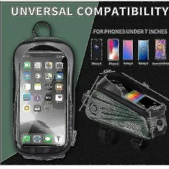 Unbranded Sac De Support De Téléphone De Vélo Grande Capacité Tpu écran Tactile Casque Trou Cyclisme Téléphone Montage Top Tube Pochette Accessoires De Vélo Pour Smartphone Moins De 7,0 '' 8 Unbranded Sac De Support De Téléphone De Vélo Grande Capacité Tpu écran Tactile Casque Trou Cyclisme Téléphone Montage Top Tube Pochette Accessoires De Vélo Pour Smartphone Moins De 7,0 '' -Chargeur vélo électrique Basprix 642420238 max