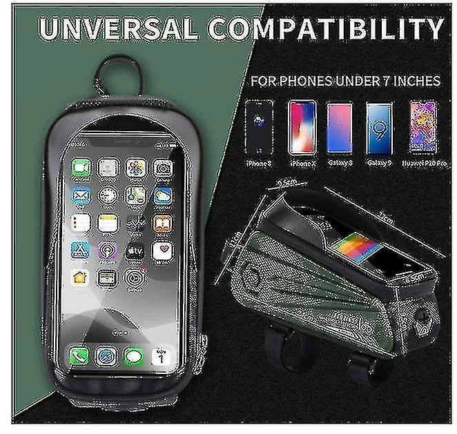 Unbranded Sac De Support De Téléphone De Vélo Grande Capacité Tpu écran Tactile Casque Trou Cyclisme Téléphone Montage Top Tube Pochette Accessoires De Vélo Pour Smartphone Moins De 7,0 '' 4 Unbranded Sac De Support De Téléphone De Vélo Grande Capacité Tpu écran Tactile Casque Trou Cyclisme Téléphone Montage Top Tube Pochette Accessoires De Vélo Pour Smartphone Moins De 7,0 '' – Image 4