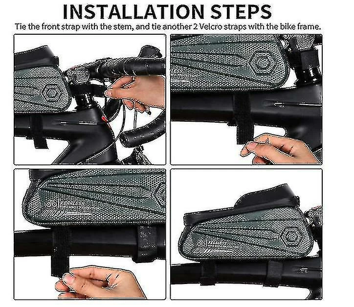 Unbranded Sac De Support De Téléphone De Vélo Grande Capacité Tpu écran Tactile Casque Trou Cyclisme Téléphone Montage Top Tube Pochette Accessoires De Vélo Pour Smartphone Moins De 7,0 '' 5 Unbranded Sac De Support De Téléphone De Vélo Grande Capacité Tpu écran Tactile Casque Trou Cyclisme Téléphone Montage Top Tube Pochette Accessoires De Vélo Pour Smartphone Moins De 7,0 '' – Image 5