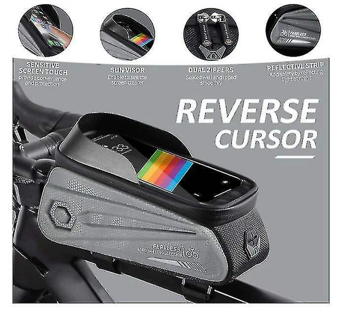 Unbranded Sac De Support De Téléphone De Vélo Grande Capacité Tpu écran Tactile Casque Trou Cyclisme Téléphone Montage Top Tube Pochette Accessoires De Vélo Pour Smartphone Moins De 7,0 '' 2 Unbranded Sac De Support De Téléphone De Vélo Grande Capacité Tpu écran Tactile Casque Trou Cyclisme Téléphone Montage Top Tube Pochette Accessoires De Vélo Pour Smartphone Moins De 7,0 '' – Image 2