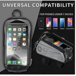 Unbranded Sac De Support De Téléphone De Vélo Grande Capacité Tpu écran Tactile Casque Trou Cyclisme Téléphone Montage Top Tube Pochette Accessoires De Vélo Pour Smartphone Moins De 7,0 '' 8 Unbranded Sac De Support De Téléphone De Vélo Grande Capacité Tpu écran Tactile Casque Trou Cyclisme Téléphone Montage Top Tube Pochette Accessoires De Vélo Pour Smartphone Moins De 7,0 '' -Chargeur vélo électrique Basprix 642433746 max