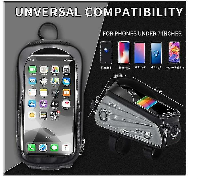 Unbranded Sac De Support De Téléphone De Vélo Grande Capacité Tpu écran Tactile Casque Trou Cyclisme Téléphone Montage Top Tube Pochette Accessoires De Vélo Pour Smartphone Moins De 7,0 '' 4 Unbranded Sac De Support De Téléphone De Vélo Grande Capacité Tpu écran Tactile Casque Trou Cyclisme Téléphone Montage Top Tube Pochette Accessoires De Vélo Pour Smartphone Moins De 7,0 '' – Image 4