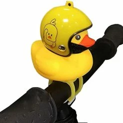 Unbranded Mignon Casque Canard Vélo Cloche Avec Led Lumière Caoutchouc Canard Vélo Guidon Cornes Drôle Accessoires De Vélo -Chargeur vélo électrique Basprix 642435883 max