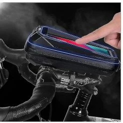 Unbranded Sac De Vélo Imperméable à L’eau écran Tactile MTB Bag Top Front Tube Frame Bag Quick Release Accessoires De Vélo Avec Prise Casque (noir) -Chargeur vélo électrique Basprix 642452600 max