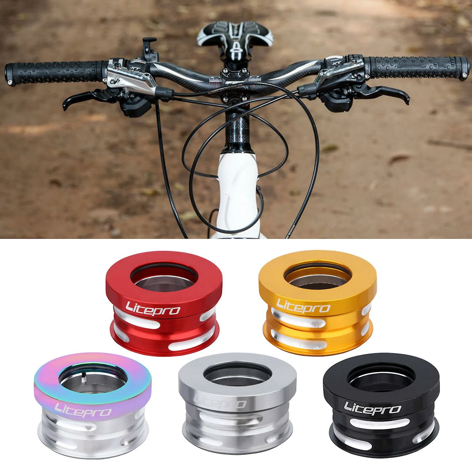 Unbranded 44mm Casque Sans Fil Alliage D’aluminium Bicyclette Avant Fourche Remplacements De Casque 2 Unbranded 44mm Casque Sans Fil Alliage D’aluminium Bicyclette Avant Fourche Remplacements De Casque – Image 2