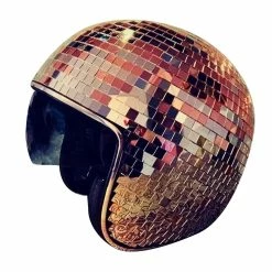 Unbranded Casque Disco Ball Avec Visière Rétractable Pour Accessoires De Discothèque Cool