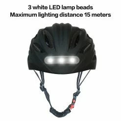 Jiechannel Led Lampe Cyclisme Vélo Casque Smart Hommes Femmes Adulte Vélo Led Light Cap W / Phare Feu Arrière Pour Scooter Moto Cyclisme -Chargeur vélo électrique Basprix 741773205 max