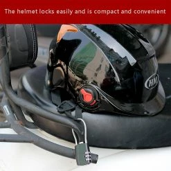 Unbranded Casque Chaîne Serrure Mot De Passe à 3 Chiffres Pour Scooter Moto Vélo Serrure Câble -Chargeur vélo électrique Basprix 756051523 max