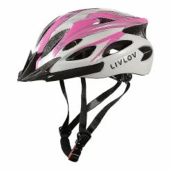 Unbranded Casque De Vélo Livlov V1 Pour Adultes Avec Visière Et Coussin Amovibles, 18 évents, Casque De Vélo Léger Réglable De 56 à 62 Cm