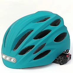 Nw 1776 Casque De Vélo Adulte Avec Phare Et Feu Arrière, Casque De Vélo Casque De Cyclisme Léger Pour Skateboard VTT Vélo De Route, Usb Rechargeable, Adjusta