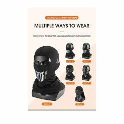 Unbranded Warm Face Bike Mask Anti-dust Imperméable à L’eau Coupe-vent Complet Couverture Faciale Chapeau Cou Casque Masque Balaclavas -Chargeur vélo électrique Basprix 790819071 max