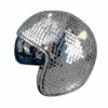 Unbranded Casque De Balle Disco 1 Pièce Avec Visière Rétractable Pour Les Accessoires Cool De Boîte De Nuit (argent)