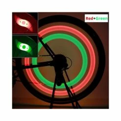 Couleur Rouge Et Vert Vélo Lumière Vélo Vélo Parlé Pneu De Fil Silicone LED Vélo Vélo Roue Pneu De Fil D'Aver - Avis / Test