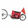 HAO Remorque De Vélo à Une Roue Avec Sac De Rangement En Acier Rouge Et Noir 9375306483729 - Avis / Test