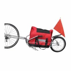 JOLI-1109Ergonomique Remorque De Vélo à Une Roue Avec Sac De Rangement REMORQUE VÉLO Moderne - Remorque à Bagages - Avis / Test