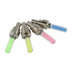 Lampe Vélo,Bidons Avant Et Arrière, éclairage Vélo, 2pcs Remplacement Des Pneus Roue LED Tubes à Gaz Pratique Buse Lampes - Avis / Test