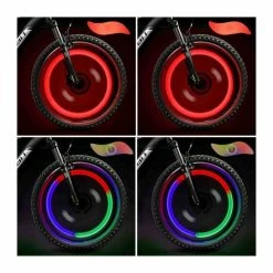 LED Roue Lumières (2 Rouge + 2 Multicolore) Lot De 4, Rayons De Roue Vélo Pour VTT VTC Bicyclette Adultes Et Enfants - Avis / Test
