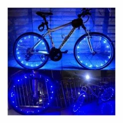 Lumière De Décoration Vélo 2m 20leds Led Lampe Roue Bicyclette Sécurité étanche Pour Accessoires Rayon Nuit (lumière Ble - Avis / Test