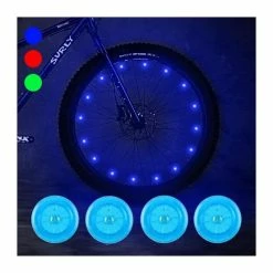 Sidaqi 4 Lumières De Rayon De Vélo Avec étanche, Mode Clignotant Et Batterie Inclus, Lumières De Roue De Vélo Cool Pour La - Avis / Test