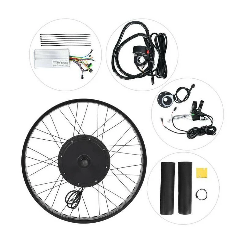 VBESTLIFE Kit De Moteur Ebike Alliage D'aluminium 48V 1500W 26x4.0 Pouces Kit De Roue De Moteur De Conversion De Vélo électri - Avis / Test 1 VBESTLIFE Kit De Moteur Ebike Alliage D'aluminium 48V 1500W 26x4.0 Pouces Kit De Roue De Moteur De Conversion De Vélo électri - Avis / Test
