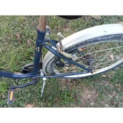 Vélo Urbain Autre Marque -Chargeur vélo électrique Basprix velo decathlon bleu femme ville 2